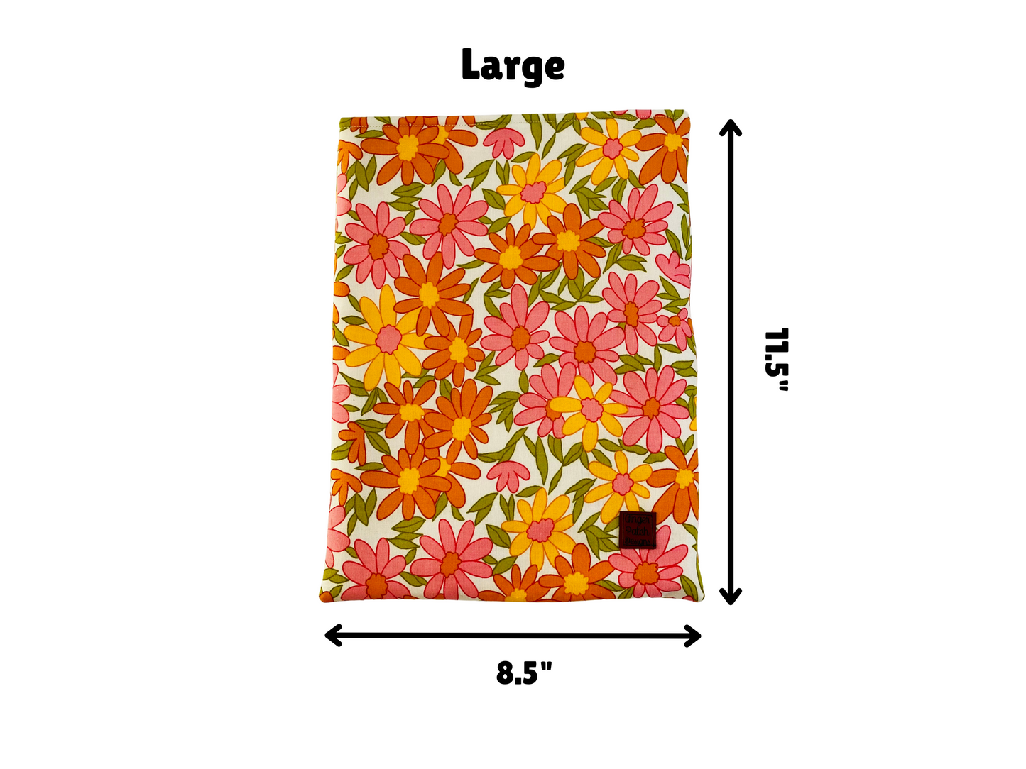 Retro Daisies Large Book Sleeve Laptop Cover