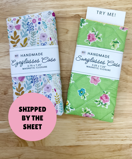 PRINTED LABELS Eyeglasses Case Wrap Labels