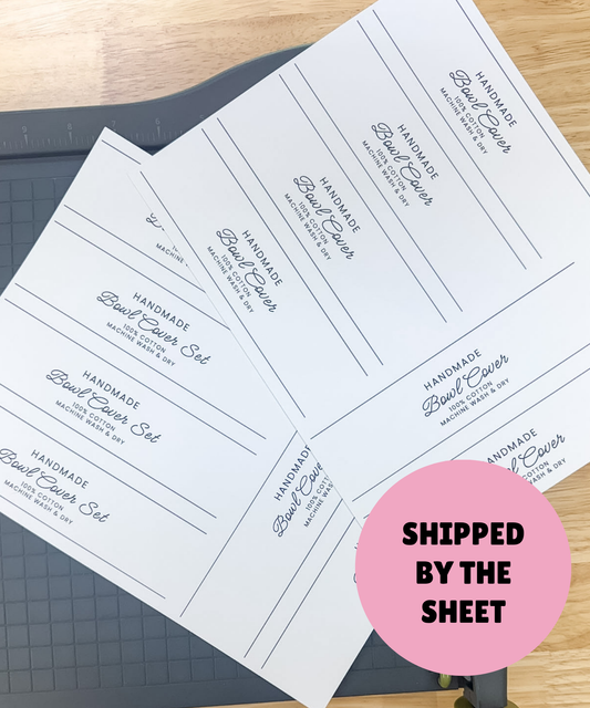PRINTED LABELS Jar Cover Wrap Labels