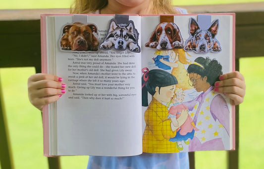 White Yorkshire Terrier Magnetic Bookmark