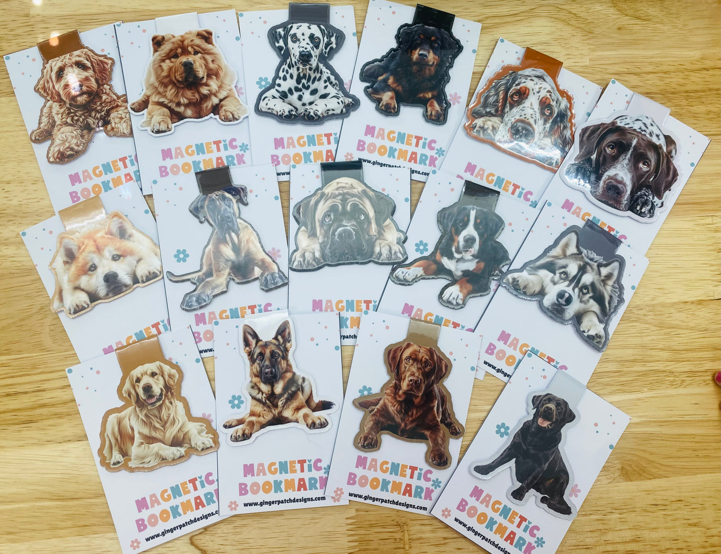 Basset Hound Magnetic Bookmark