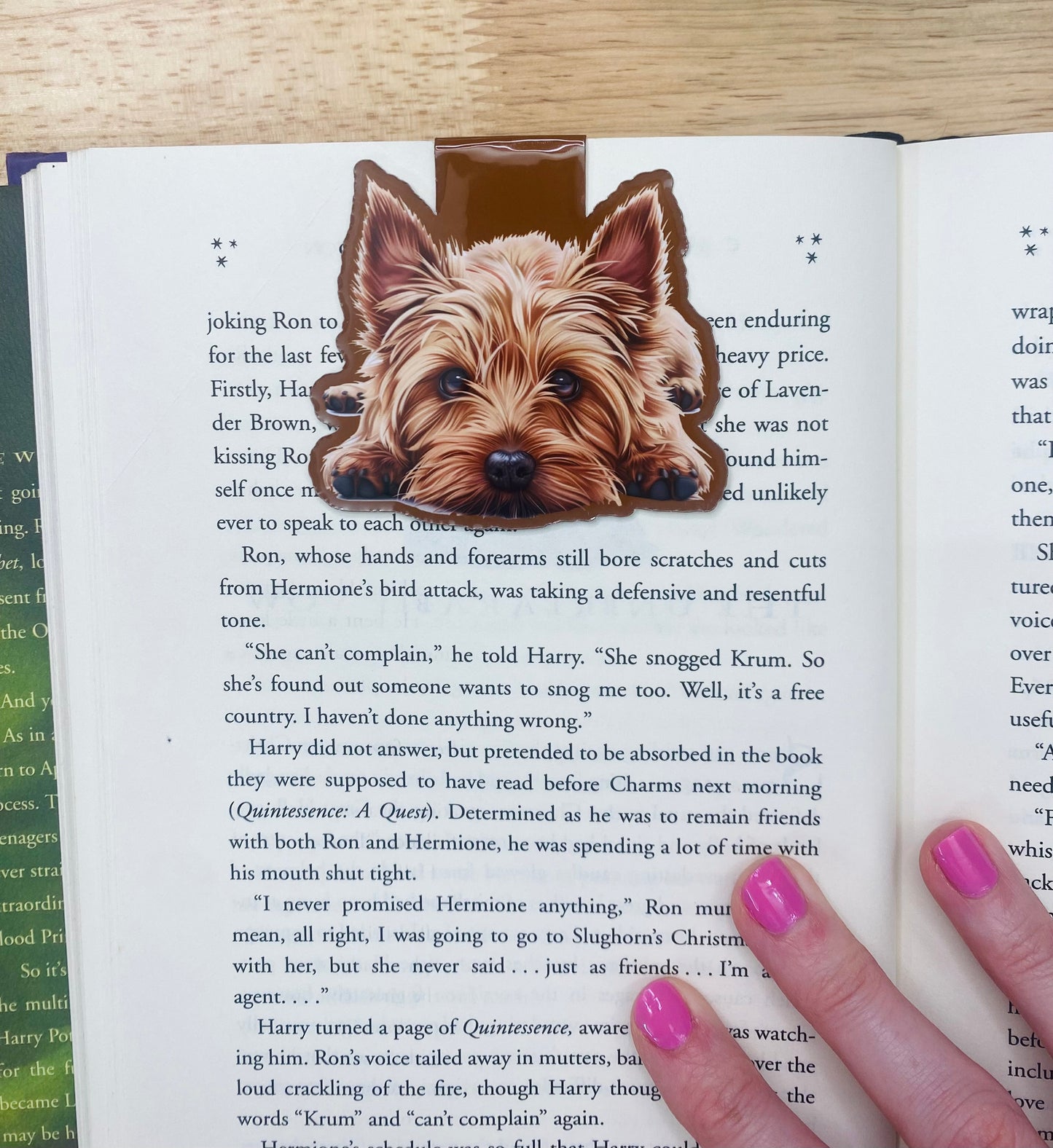 Brown Yorkie Magnetic Bookmark