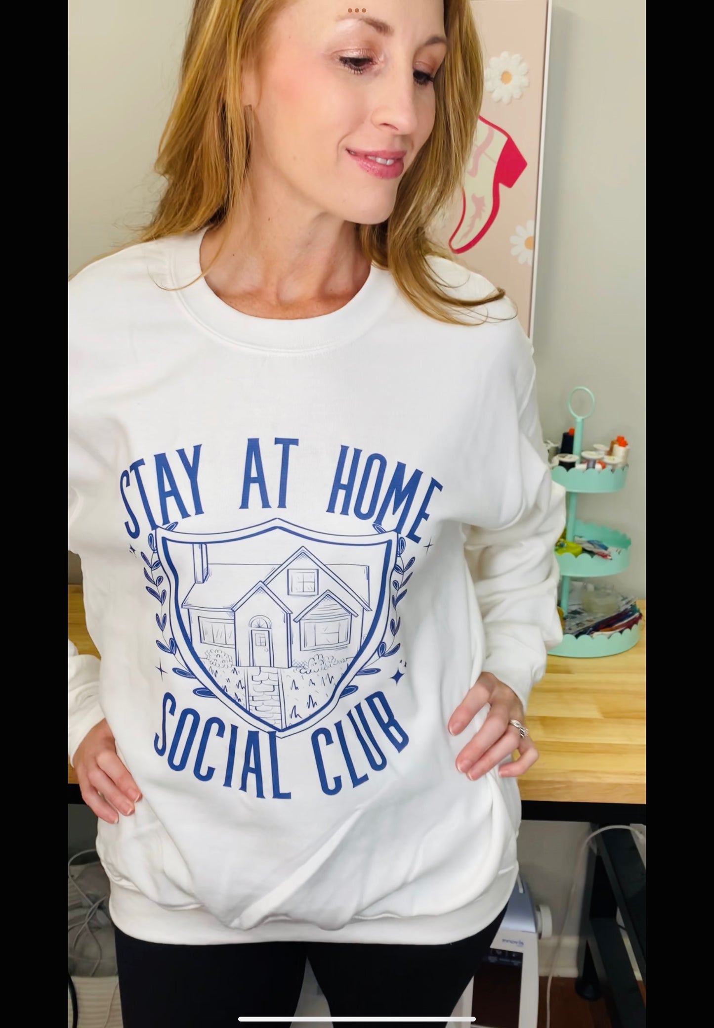 Stay At Home Social Club Sweatshirt