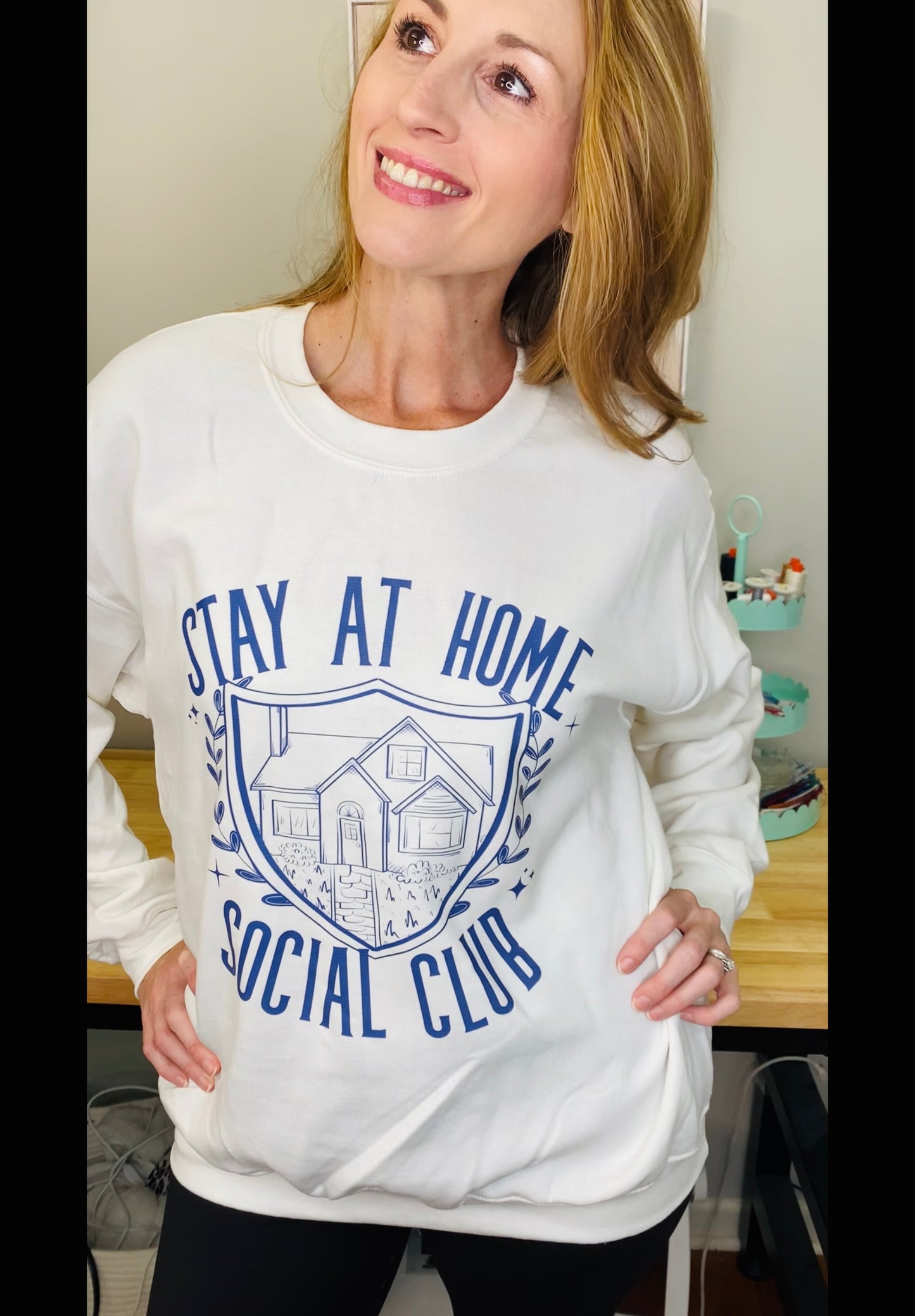 Stay At Home Social Club Sweatshirt