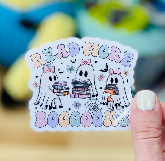 Read More Books Sticker, Halloween Reading Sticker