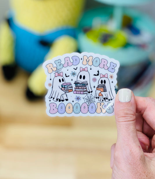 Read More Books Sticker, Halloween Reading Sticker