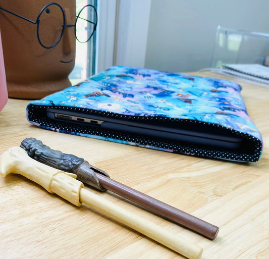 Purple Wizard Laptop Sleeve, Padded MacBook Cover