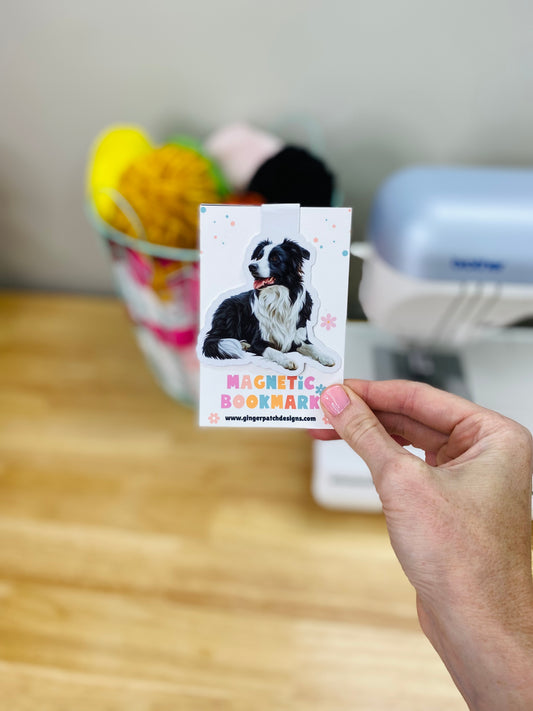 Border Collie Magnetic Bookmark