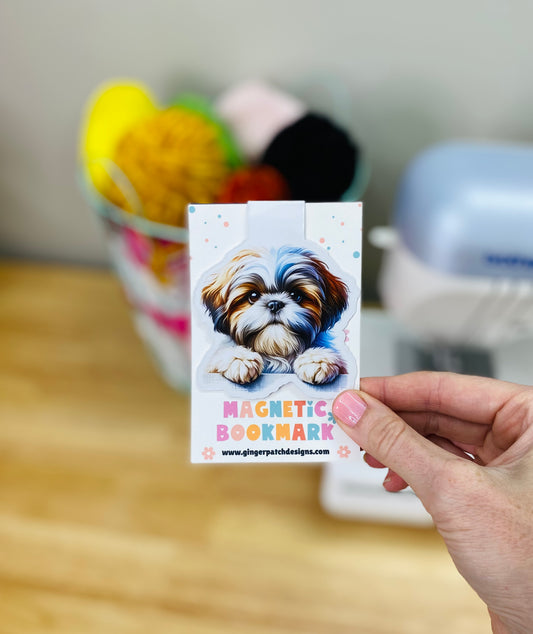 Shih Tzu Holographic Magnetic Bookmark