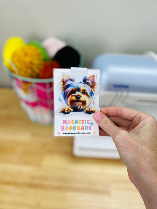 Yorkie Holographic Magnetic Bookmark