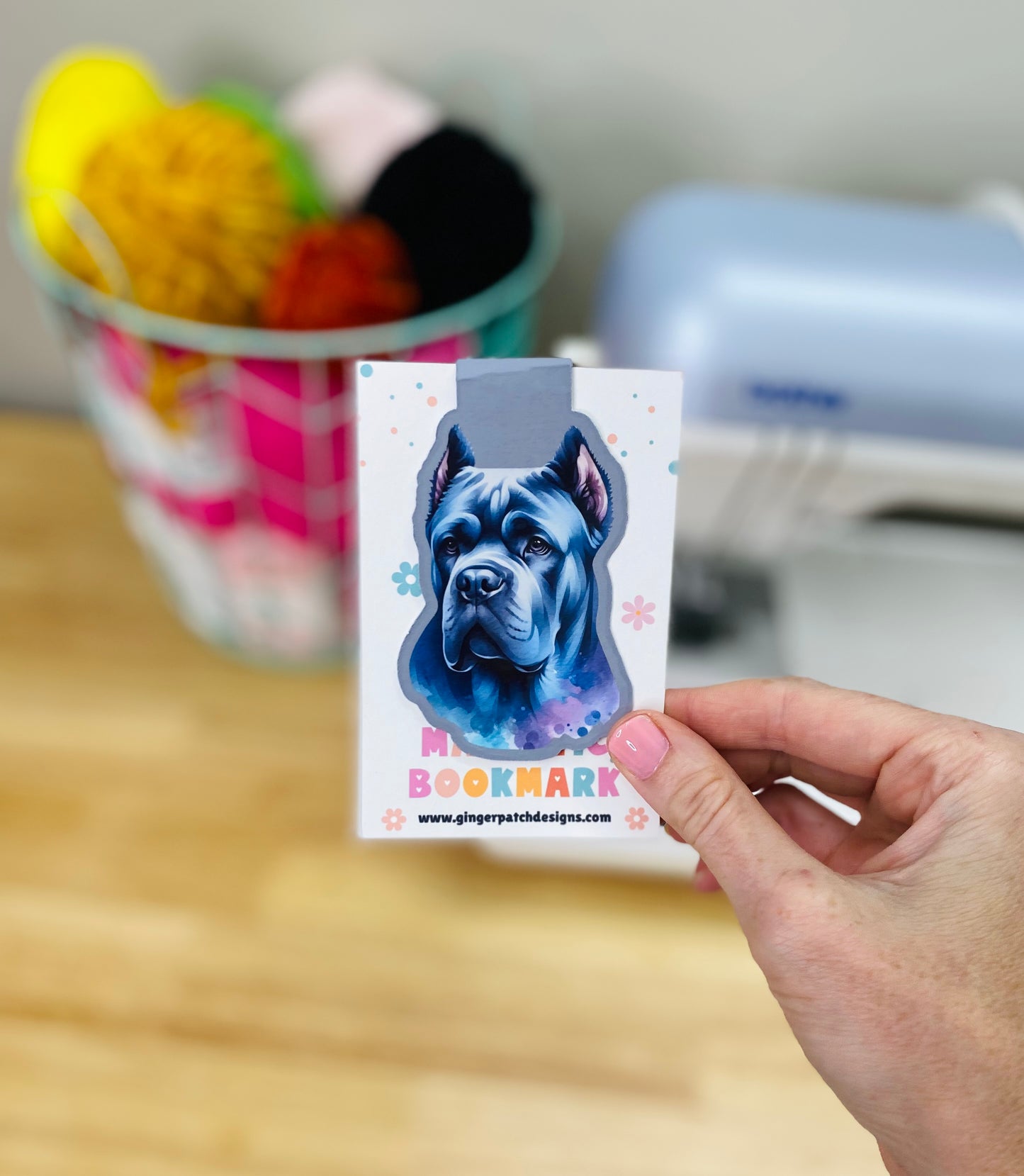 Holographic Cane Corso Magnetic Bookmark