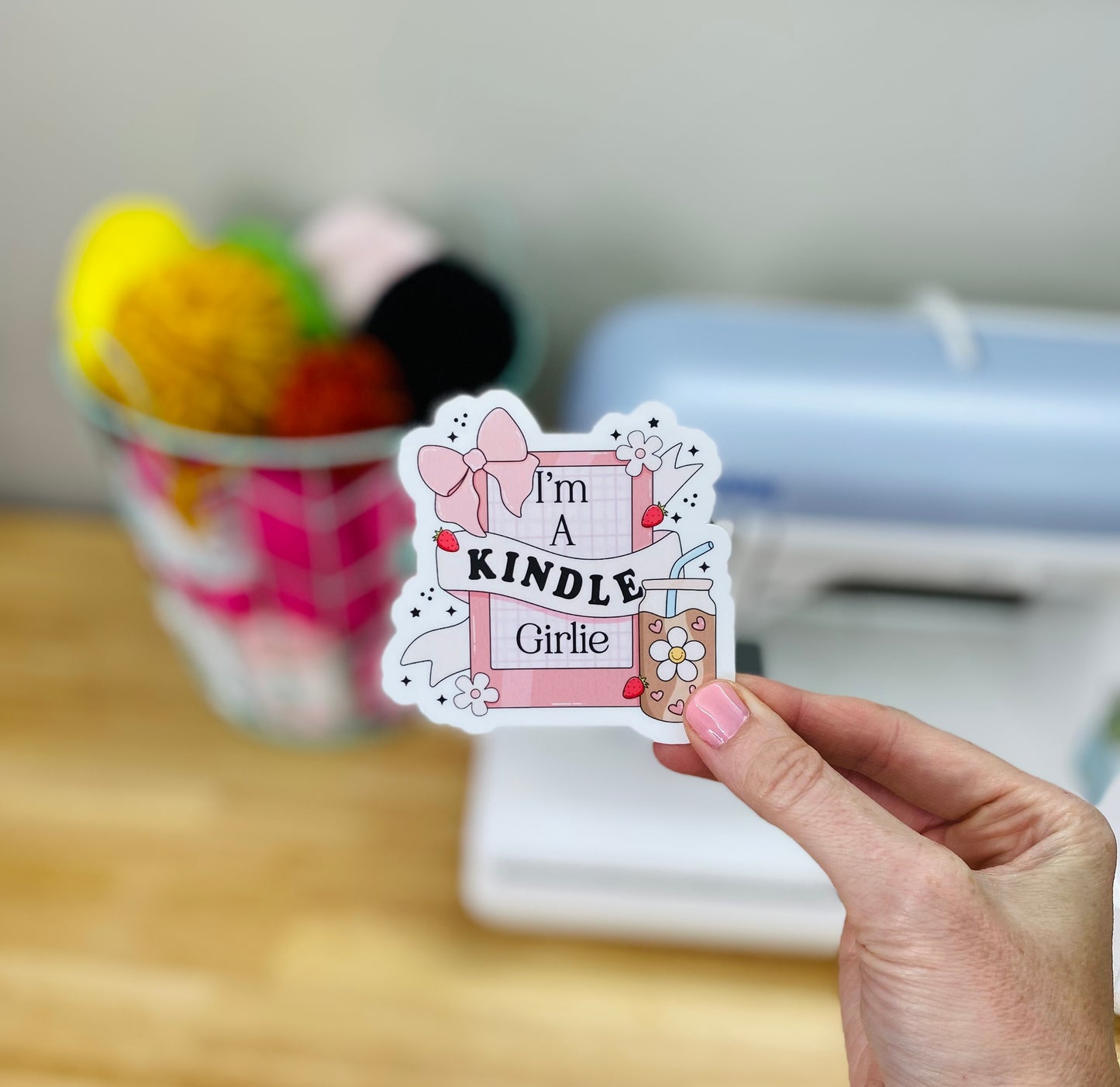 I'm a Kindle Girlie Sticker