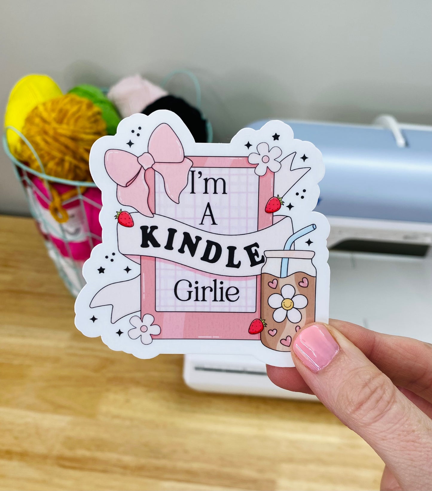 I'm a Kindle Girlie Sticker