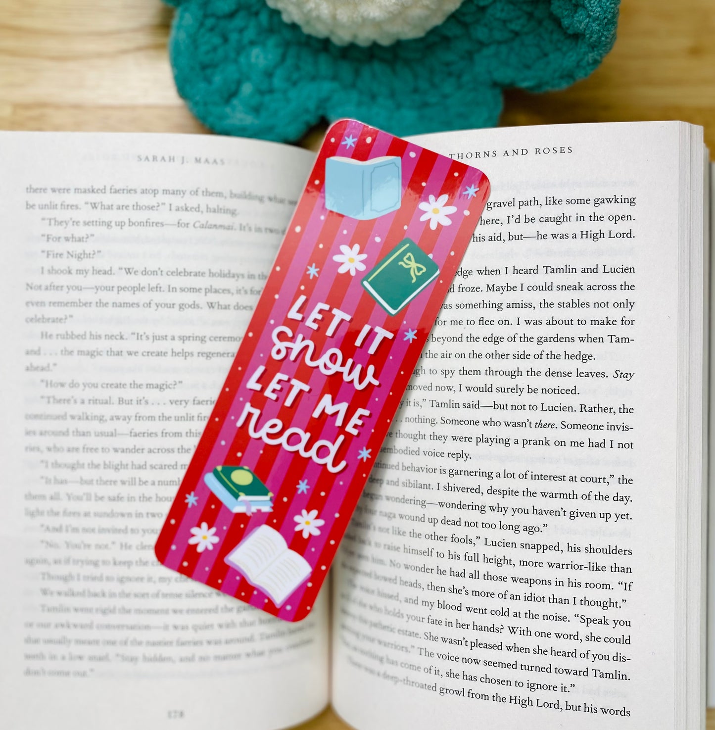 Let It Snow Let Me Read Bookmark
