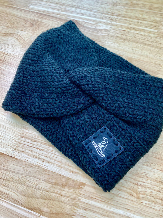 Sorting Hat Black Knit Earwarmer