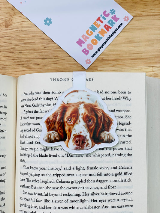 Brittany Spaniel Magnetic Bookmark
