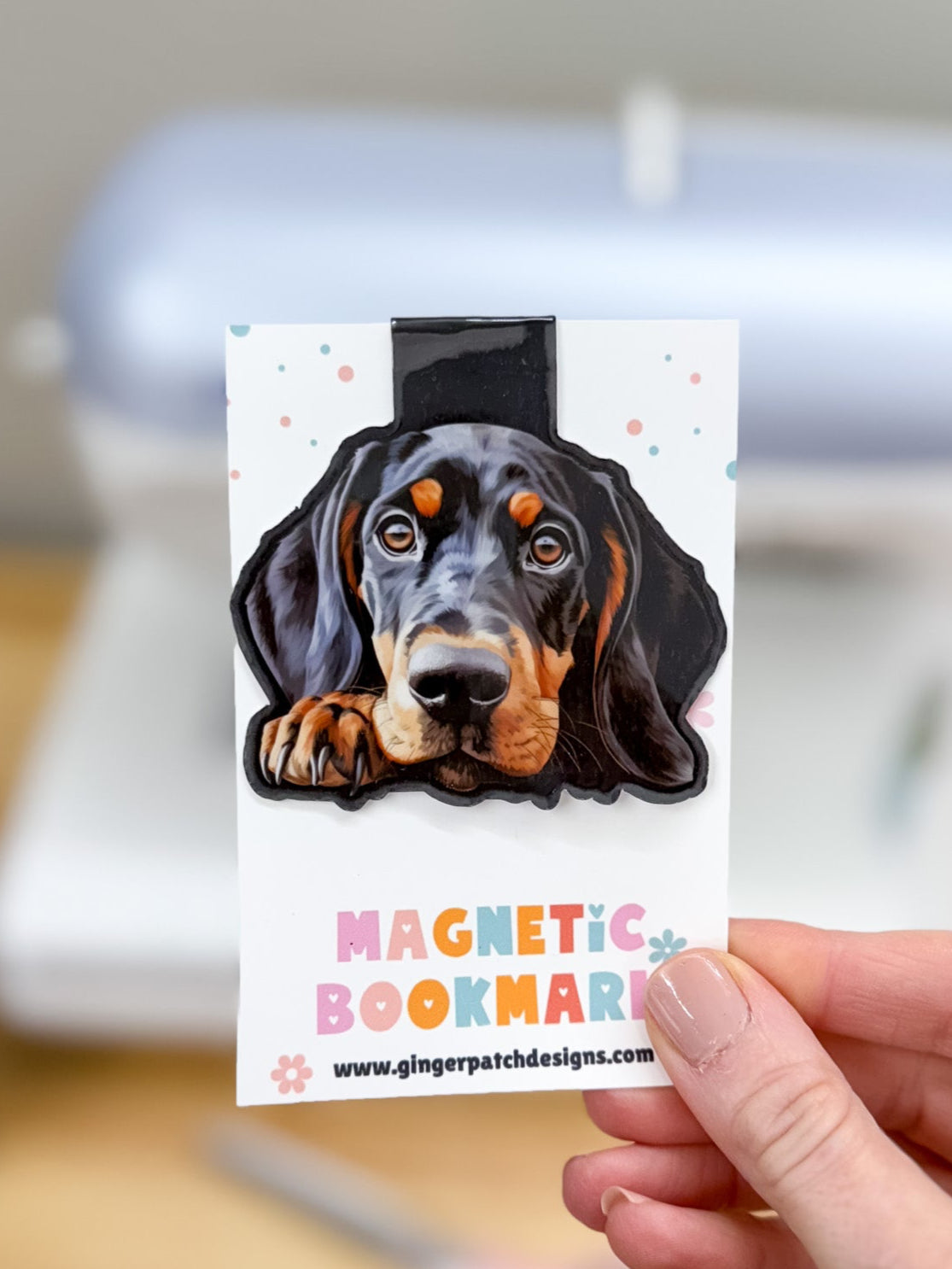 Black & Tan Coonhound Magnetic Bookmark