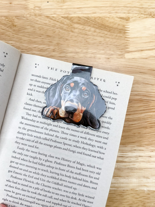 Black & Tan Coonhound Magnetic Bookmark