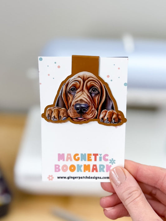 Bloodhound Magnetic Bookmark