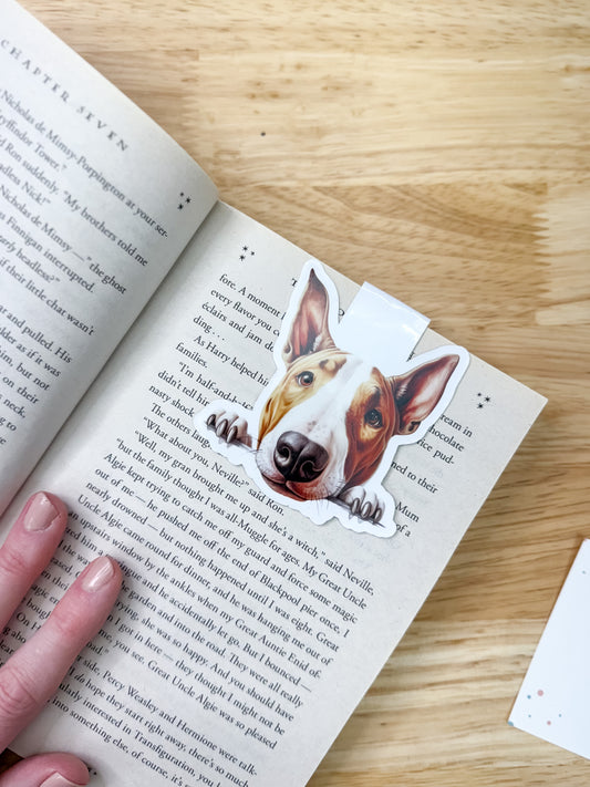 Bull Terrier Magnetic Bookmark
