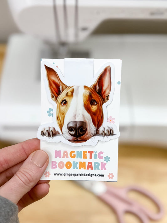Bull Terrier Magnetic Bookmark