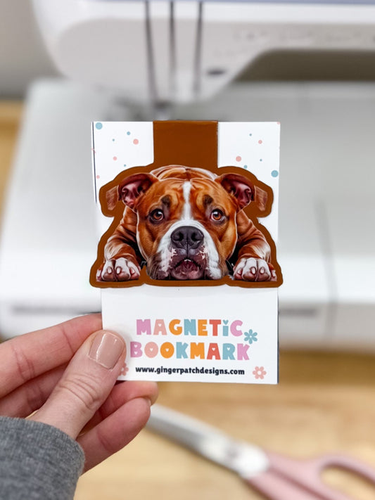 American Bulldog Magnetic Bookmark