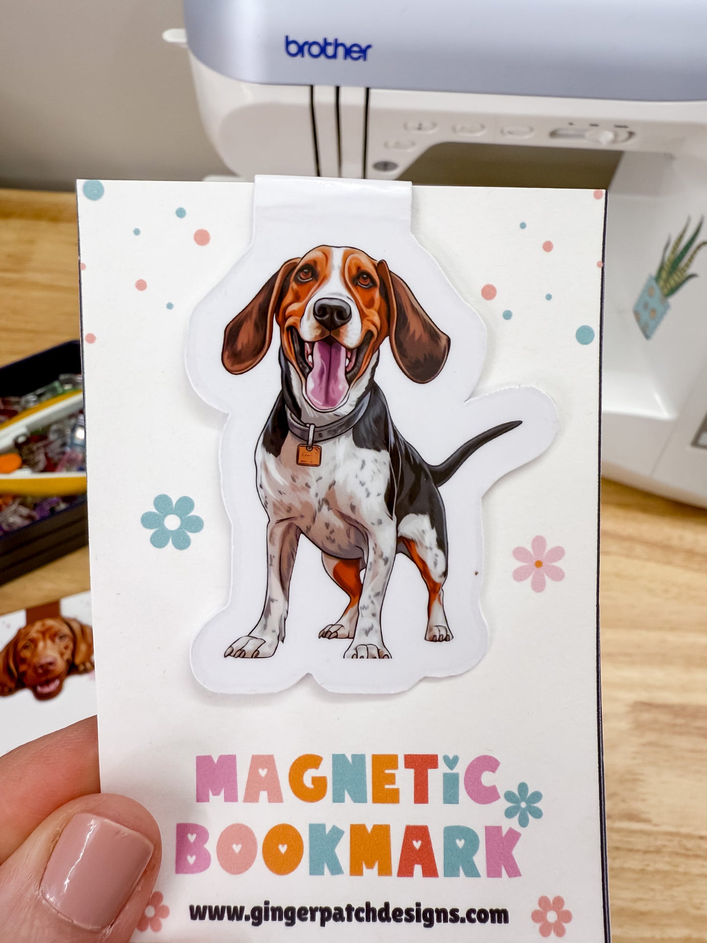 Treeing Walker Coonhound Magnetic Bookmark