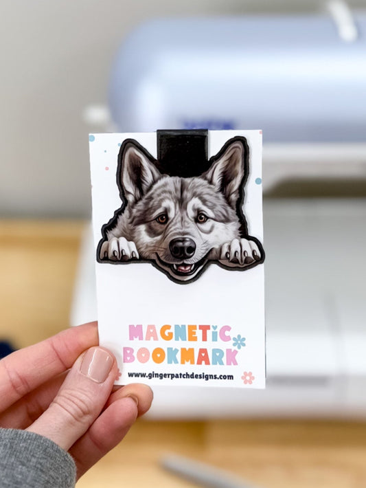 Norwegian Elkhound Magnetic Bookmark