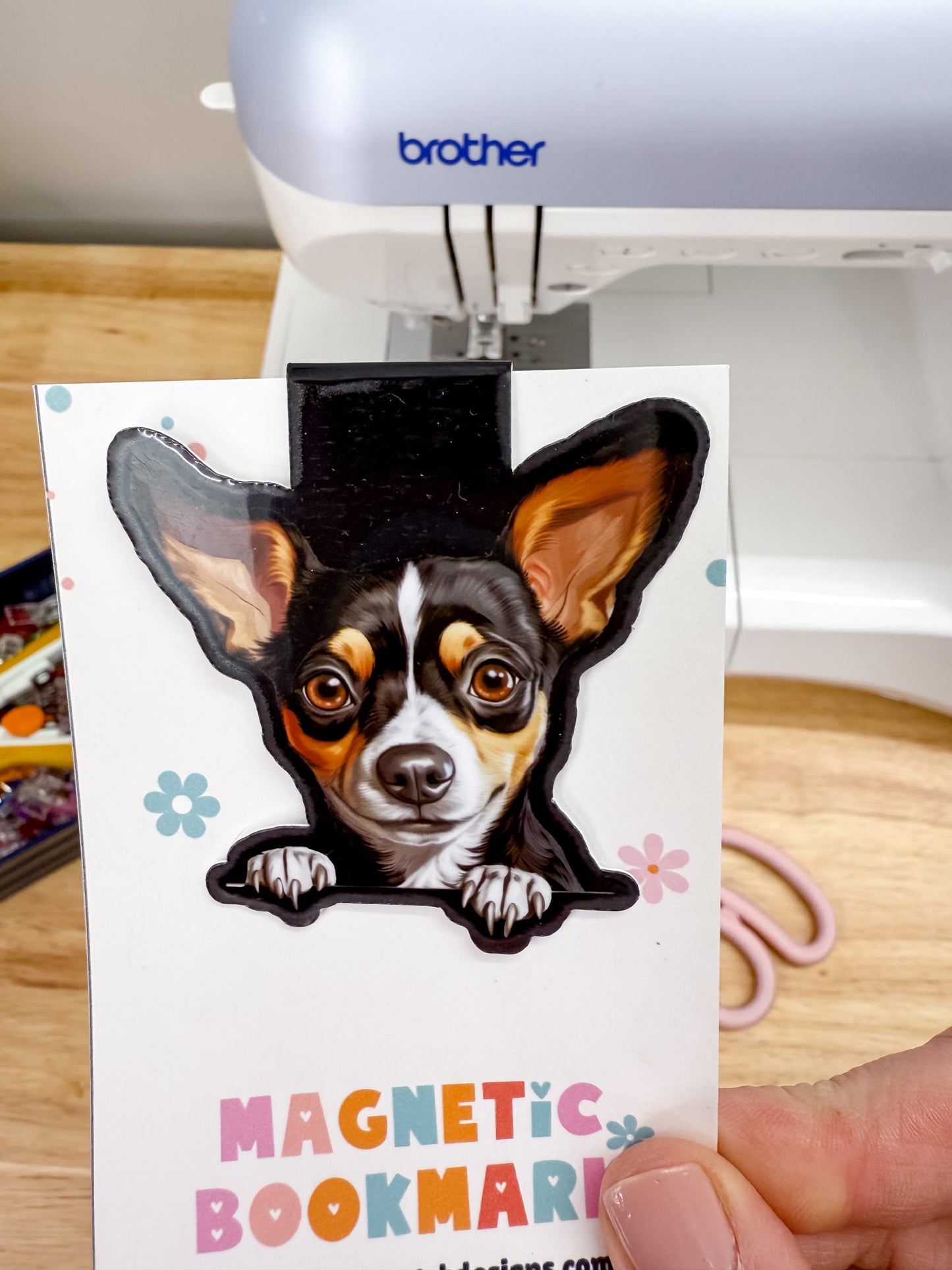 Rat Terrier Magnetic Bookmark