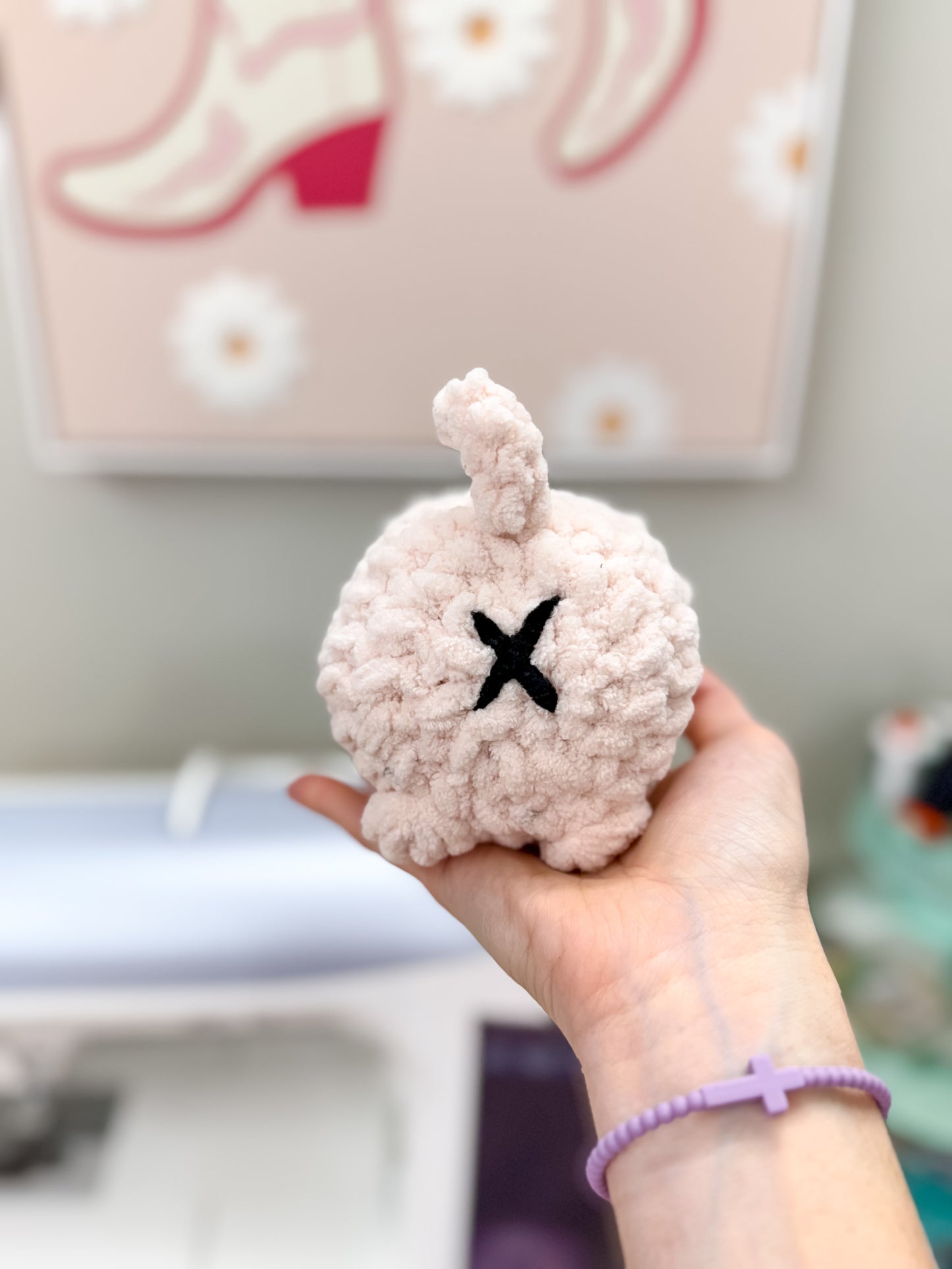 Baby Pink Crochet Cat Plushie