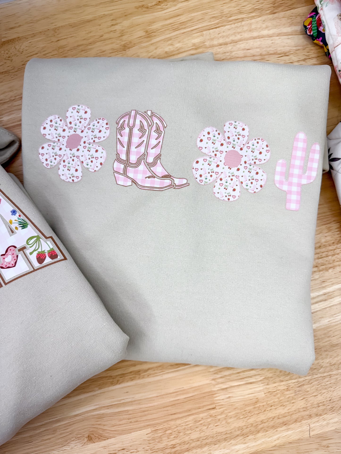 Blush & Boots Crewneck Sweatshirt