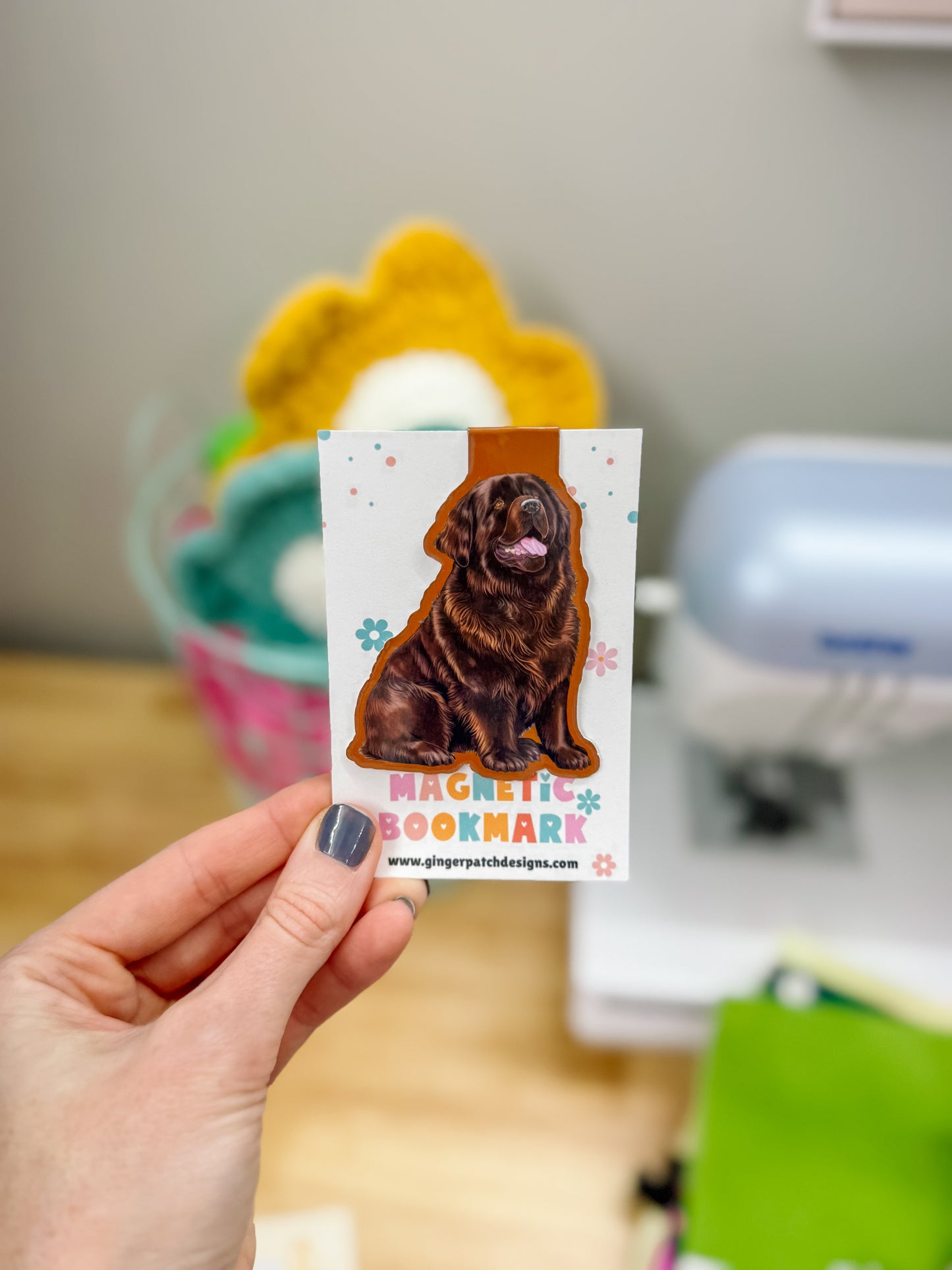 Brown Newfoundland Magnetic Bookmark