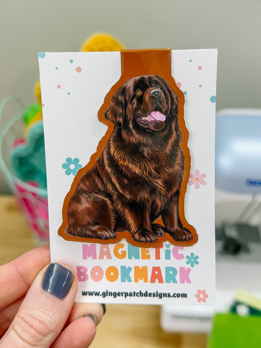 Brown Newfoundland Magnetic Bookmark