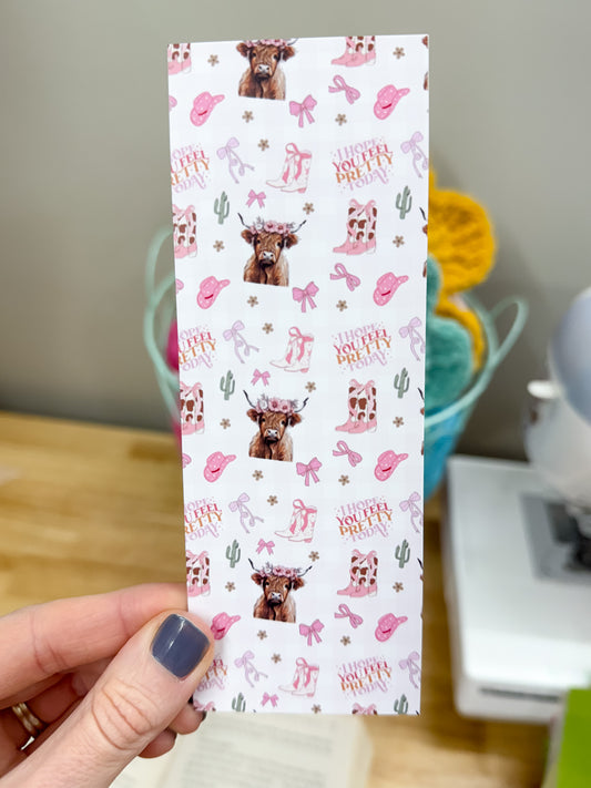 Highland Cow Bookmark