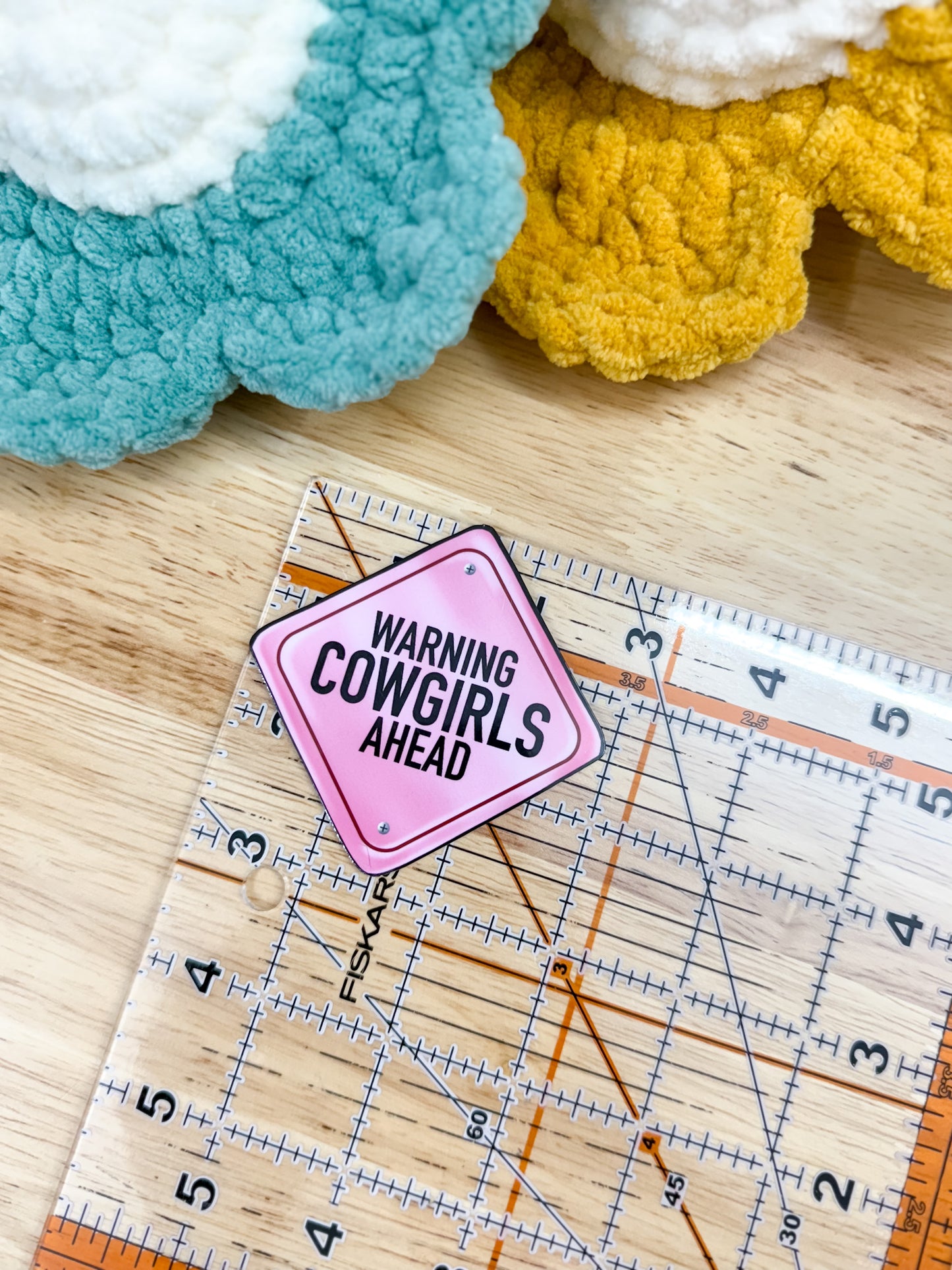 Warning Cowgirls Ahead Sticker