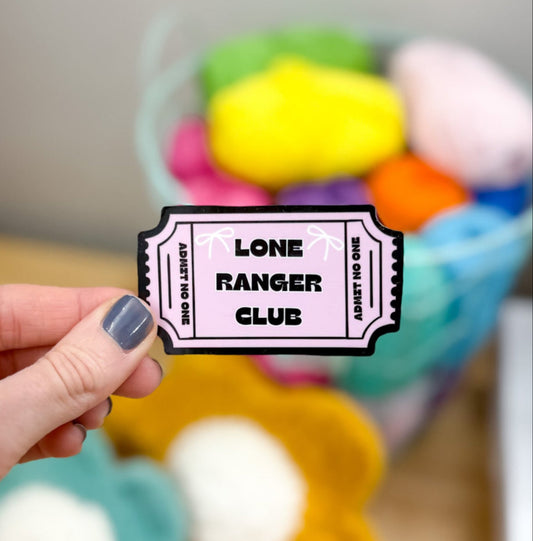 Lone Range Club Sticker