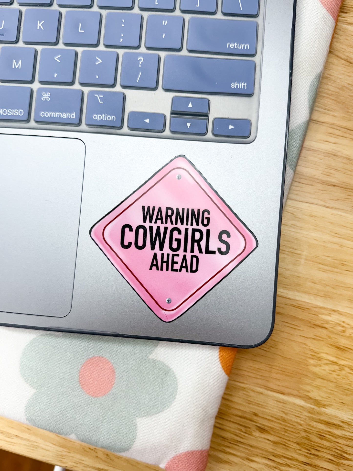 Warning Cowgirls Ahead Sticker