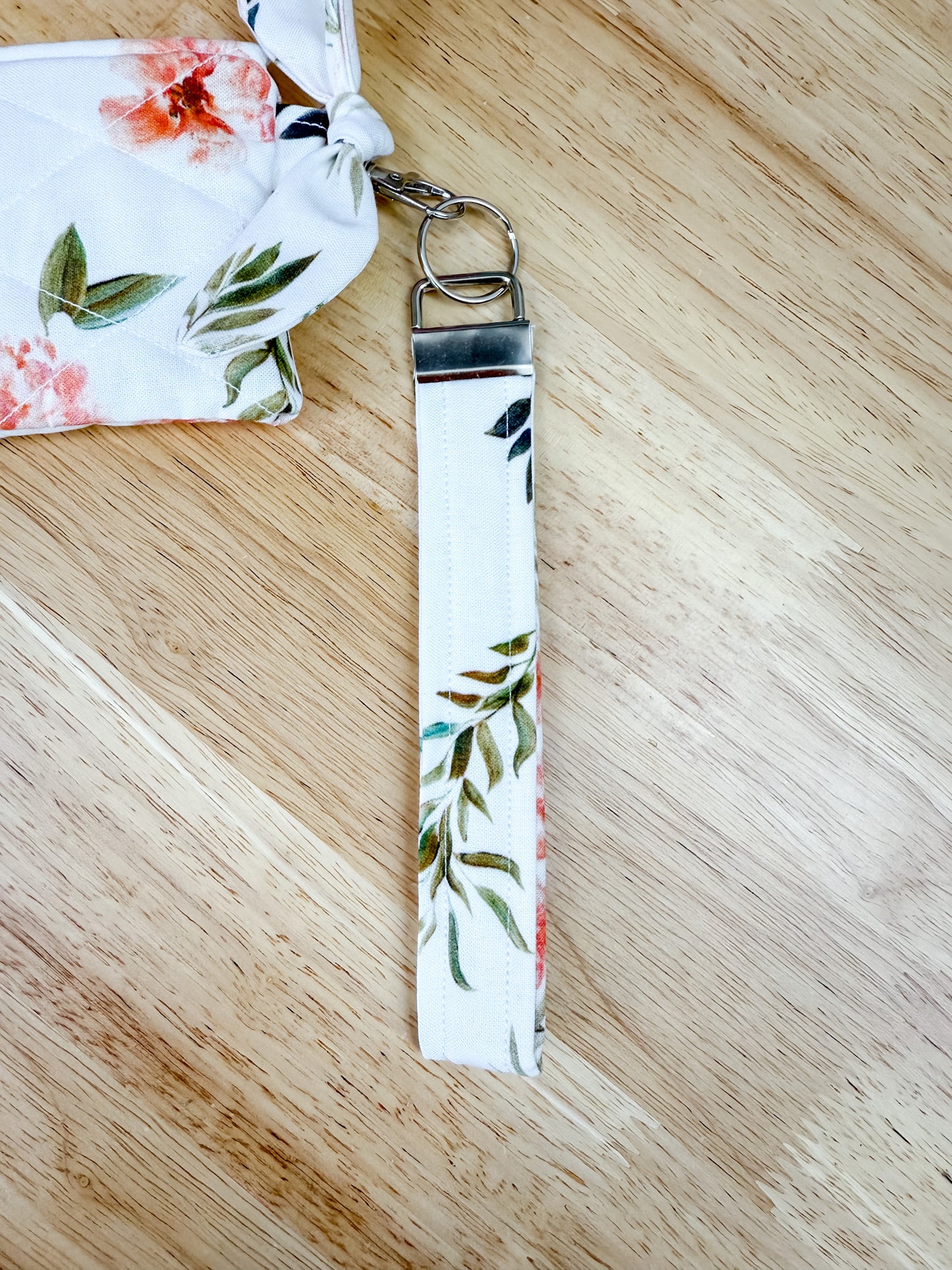 Cherry Boho Fabric Keychains