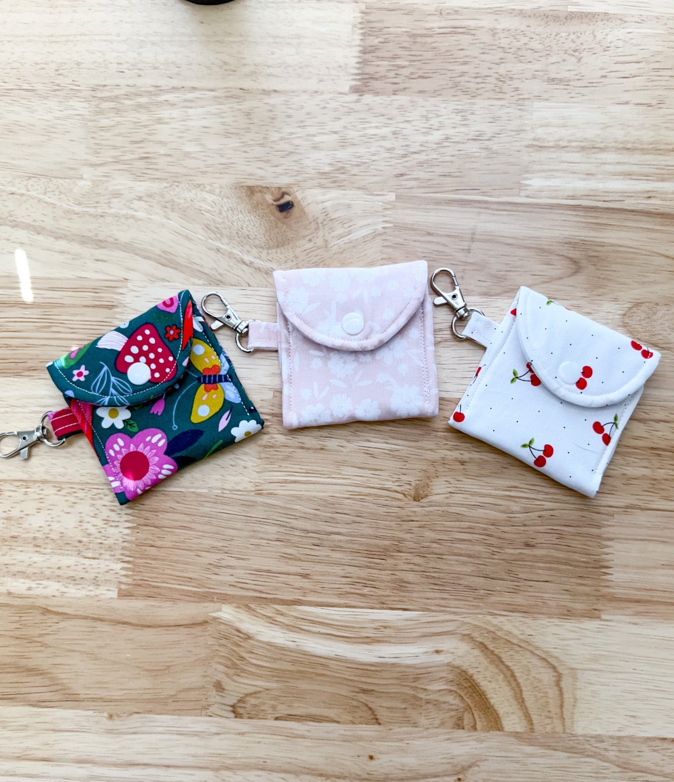 Fabric AirPods Case Keychain