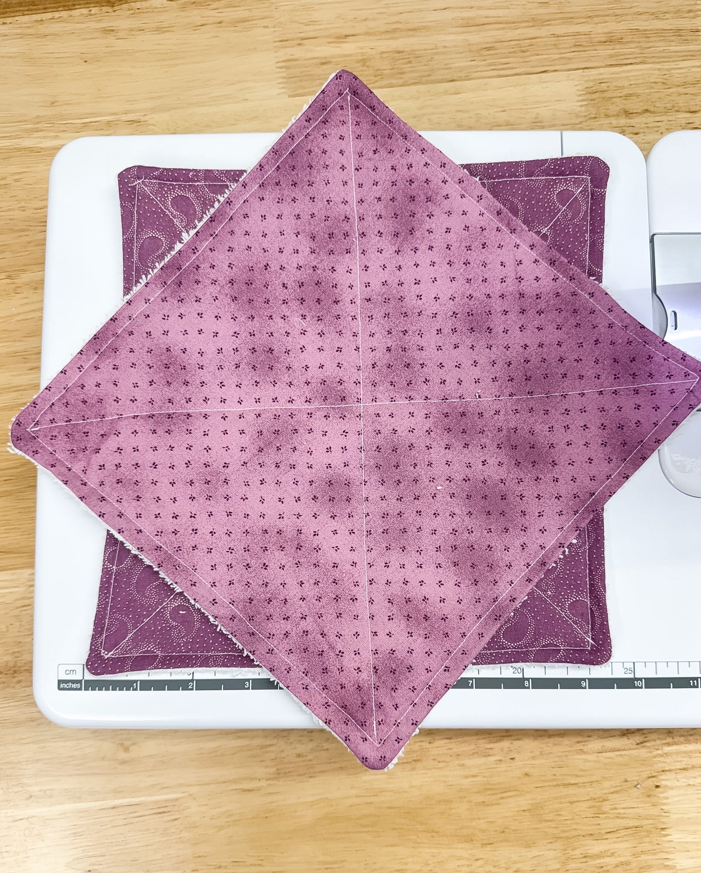 2-Pack Terry Cotton Dish Cloth Dark Purple