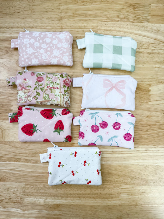 Small Quilted Purse Coin Pouch