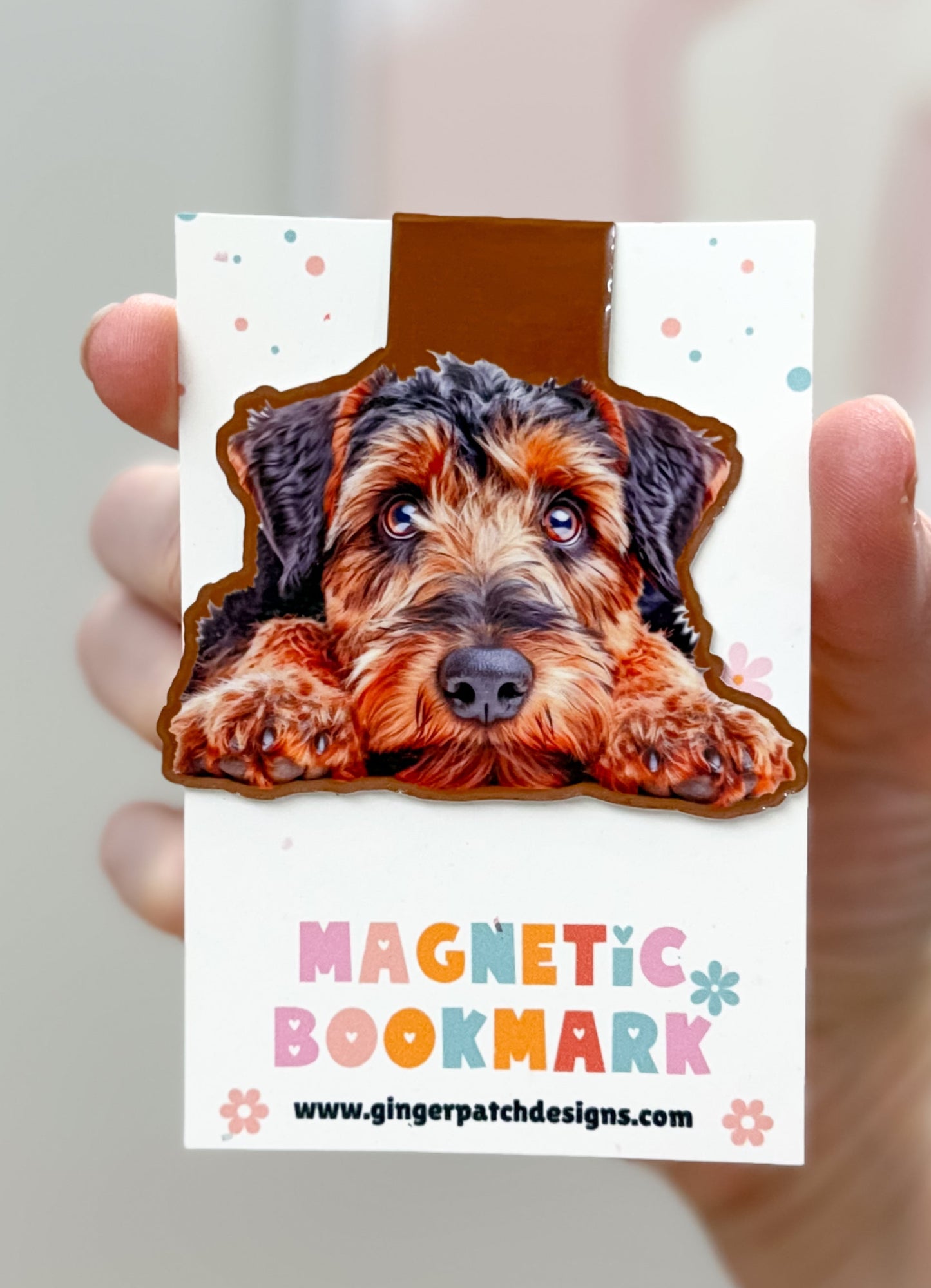 Airedale Terrier Magnetic Bookmark