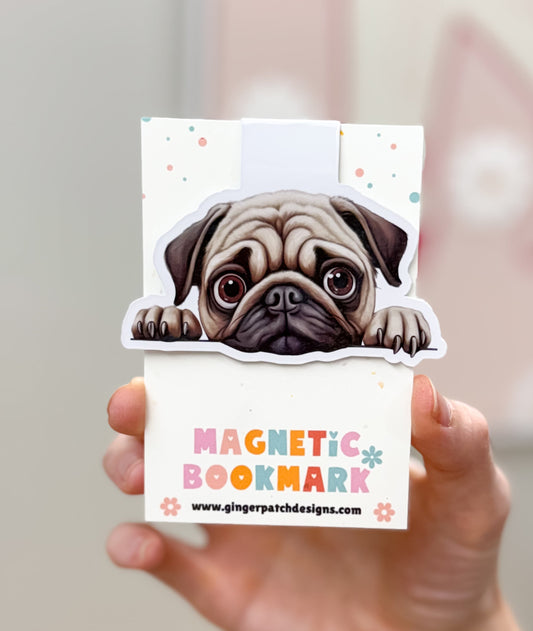 Pug Puppy Dog Magnetic Bookmark