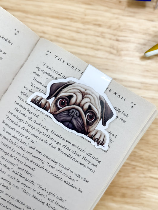 Pug Puppy Dog Magnetic Bookmark