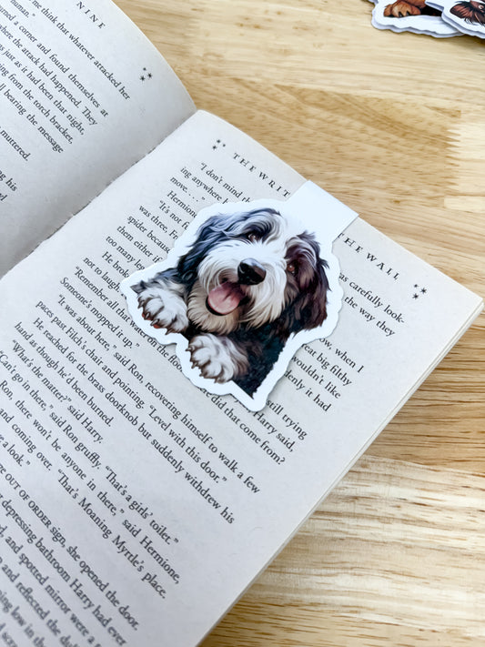 Old English Sheepdog Magnetic Bookmark