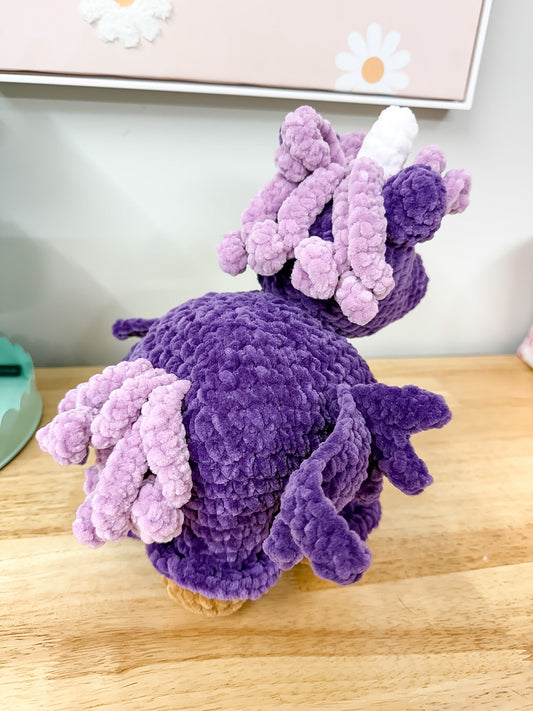 Purple Unicorn Pony Crochet Plushie