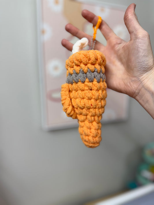 Tumbler Crochet Keychain