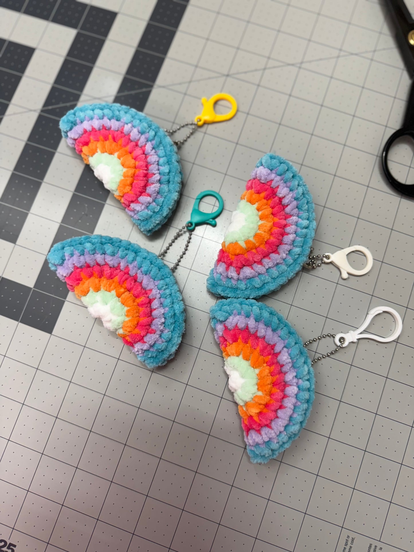 Rainbow Backpack Keychain