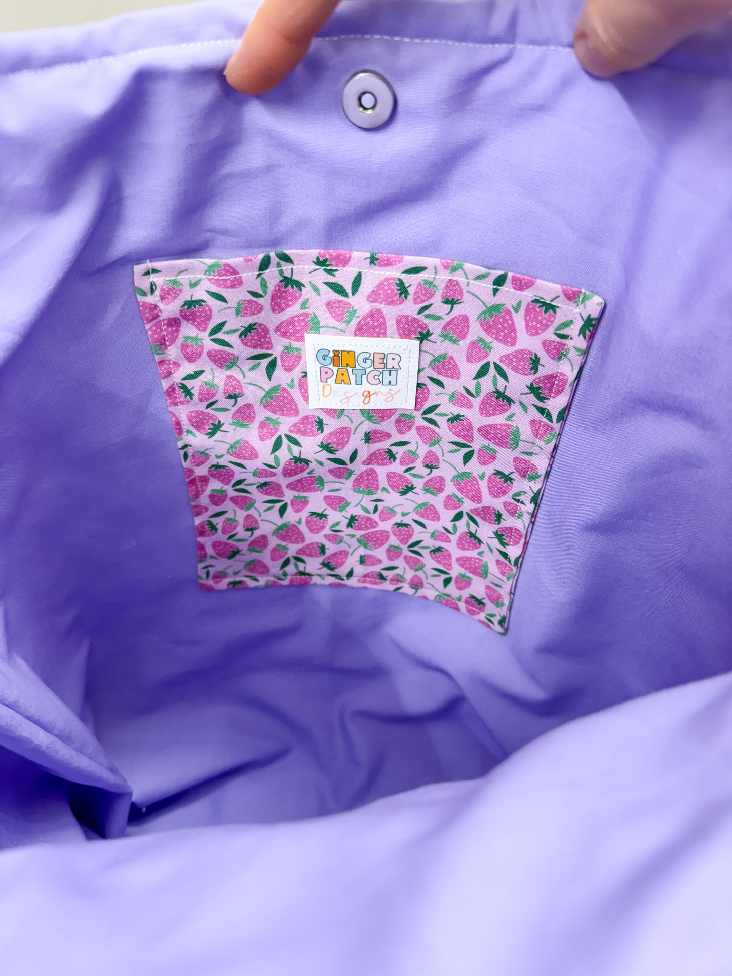 Charlotte Quilted Tote Strawberry Pink