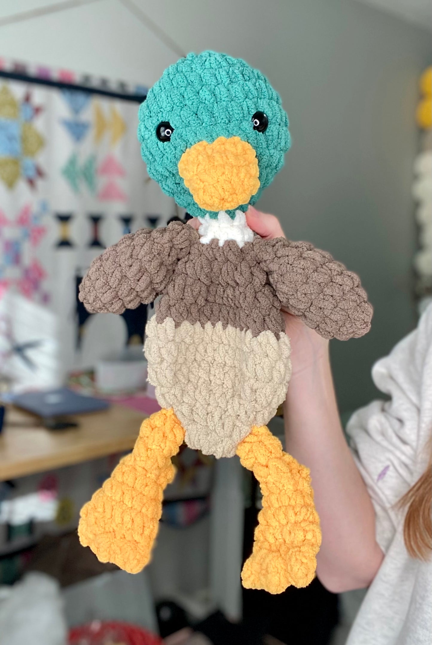 Mack the Mallard Duck Plushie Snuggler